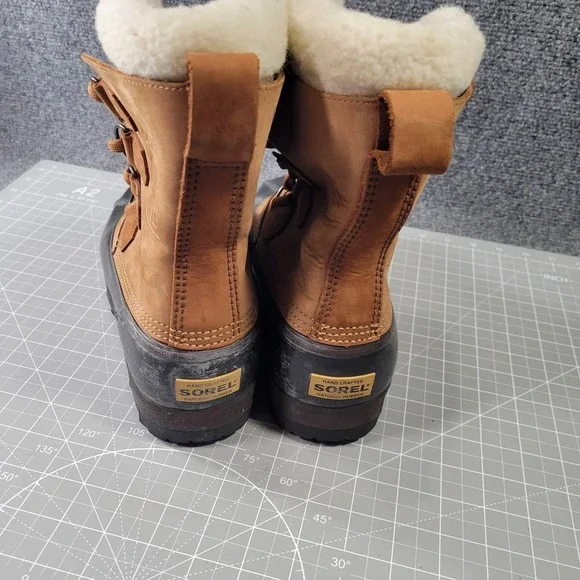 Sorel Boots Womens Size 7 Brown Caribou II Winter Removable Liner NL1000-220 - Picture 5 of 10